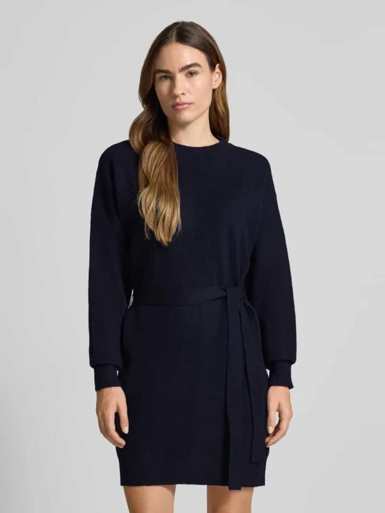 Zdjęcie produktu Sukienka w imitacji dzianiny model 'Dasila' Ichi Granatowy