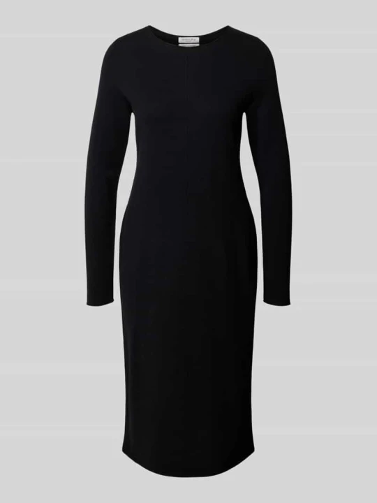 Zdjęcie produktu sukienka o kroju slim fit z czystego kaszmiru w imitacja dzianiny Christian Berg Czarny