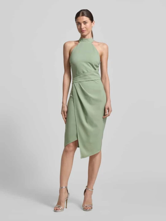 Zdjęcie produktu Sukienka o kroju slim fit ze stójką Lipsy Miętowy