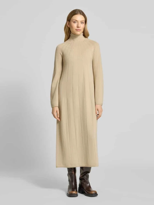 Zdjęcie produktu Sukienka z dzianiny z czystej żywej wełny model 'CILE' MM By Max Mara Beżowy