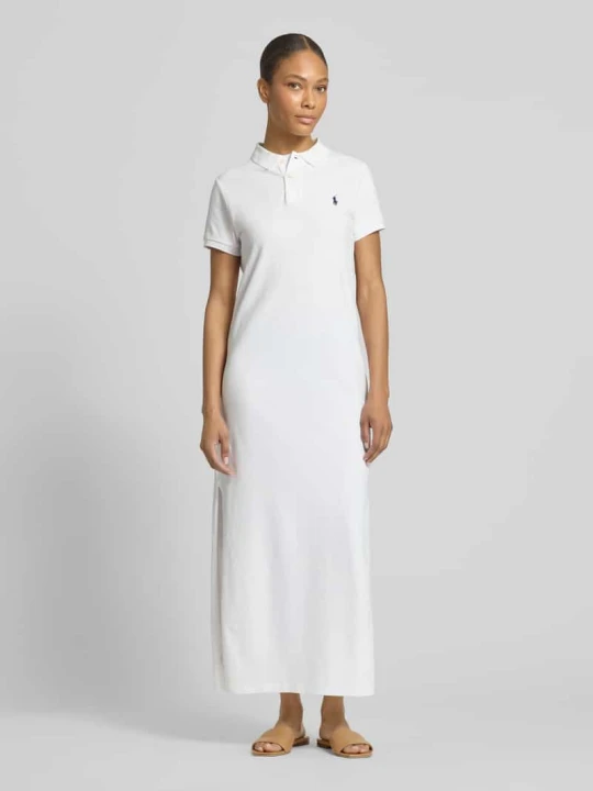 Zdjęcie produktu Sukienka polo o kroju straight fit z czystej bawełny Polo Ralph Lauren Biały