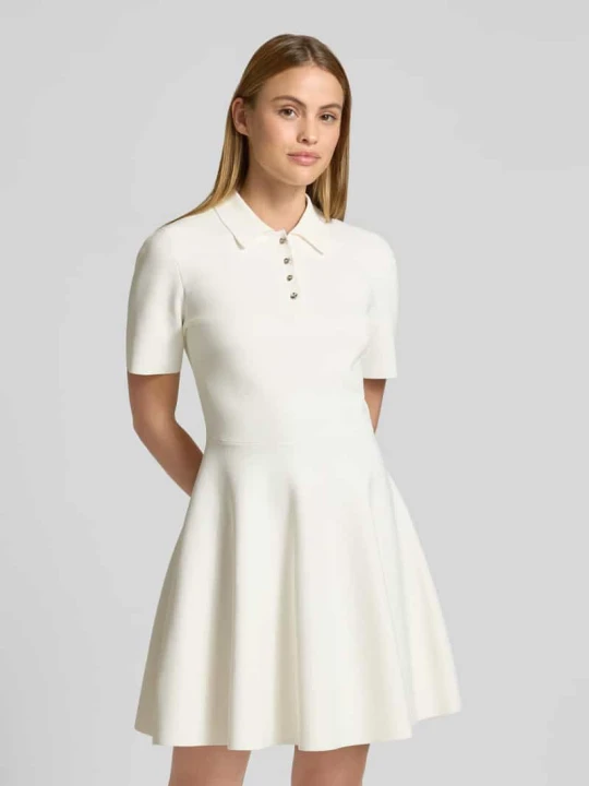 Zdjęcie produktu Sukienka polo z krótką listwą guzikową model 'RONDAA' Ted Baker Piaskowy