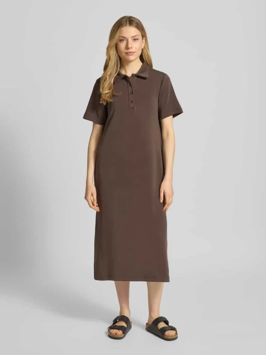 Zdjęcie produktu Sukienka polo z plisą guzikową model 'Helle' My Essential Wardrobe