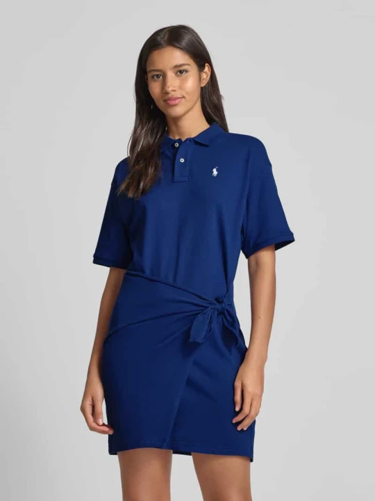Zdjęcie produktu Sukienka polo z wiązanym detalem Polo Ralph Lauren Granatowy