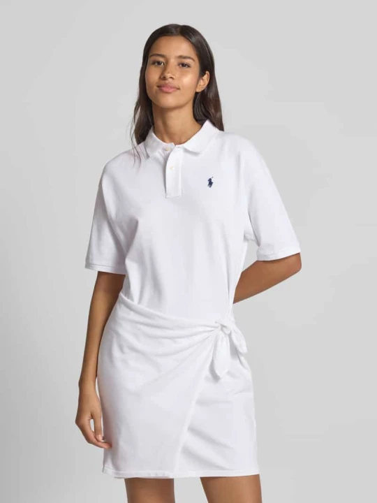 Zdjęcie produktu Sukienka polo z wiązanym detalem Polo Ralph Lauren Biały