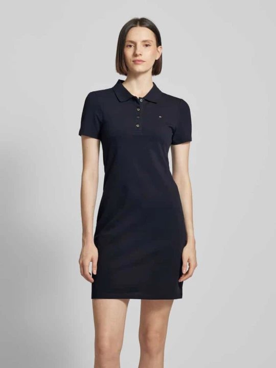 Zdjęcie produktu Sukienka polo z wyhaftowanym logo model ‘1985’ Tommy Hilfiger Granatowy