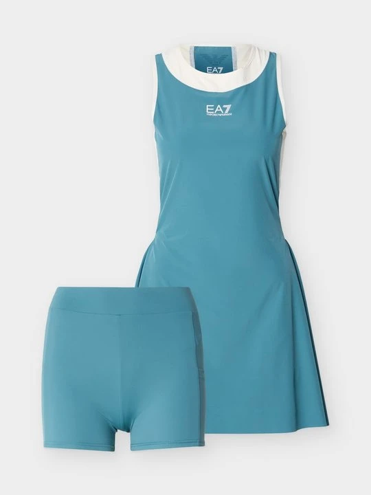 Zdjęcie produktu Sukienka sportowa EA7 Emporio Armani turkusowy