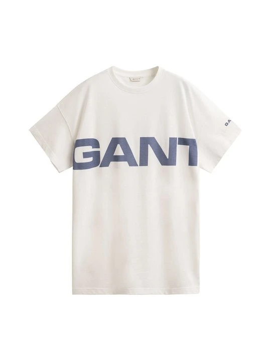 Zdjęcie produktu Sukienka T-shirt Gant mleczny