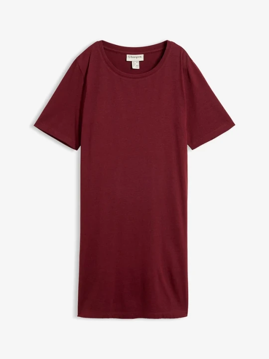 Zdjęcie produktu Sukienka T-shirtowa oversize BonPrix czerwony