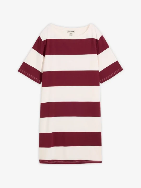 Zdjęcie produktu Sukienka T-shirtowa z czystej bawełny organicznej BonPrix czerwony