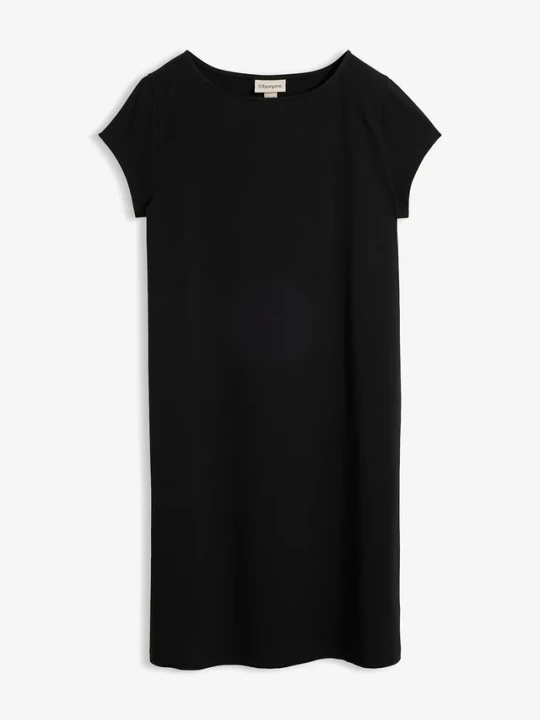 Zdjęcie produktu Sukienka T-shirtowa z elastycznej mieszanki bawełny BonPrix czarny