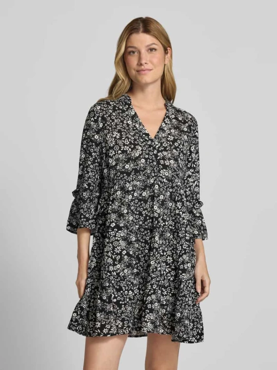 Zdjęcie produktu Sukienka tunikowa mini z czystej wiskozy model ‘EASY JOY’ Vero Moda Czarny