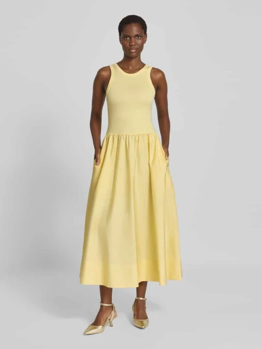 Zdjęcie produktu Sukienka typu fit and flare, sukienka casualowa z mieszanka wiskozy Polo Ralph Lauren Żółty