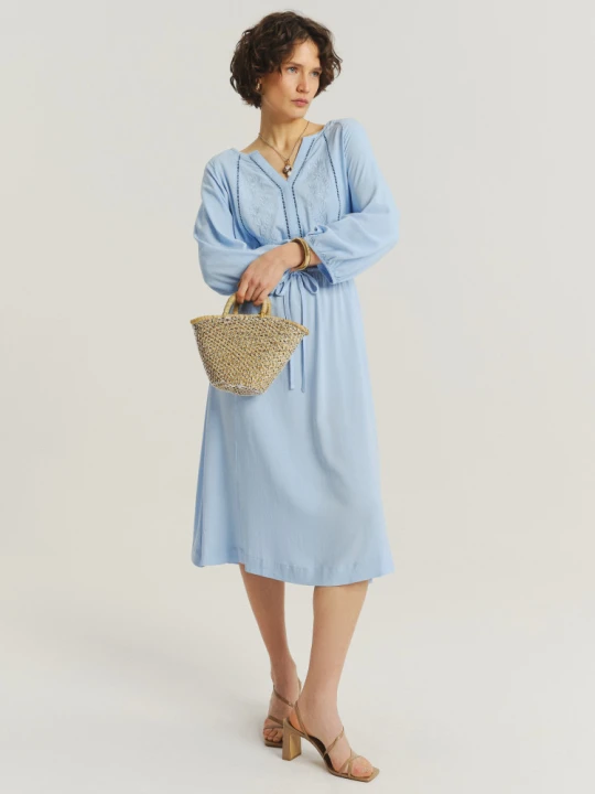 Zdjęcie produktu Sukienka w kolorze baby blue Greenpoint