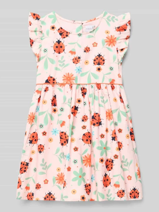 Zdjęcie produktu Sukienka we wzór na całej powierzchni Happy Girls Jasnoróżowy