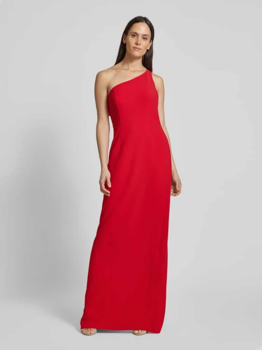 Zdjęcie produktu Sukienka wieczorowa na jedno ramię model ‘ALPES’ Vera Wang Czerwony