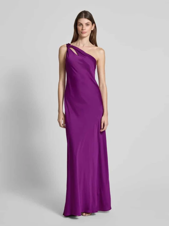 Zdjęcie produktu Sukienka wieczorowa na jedno ramię model ‘TANEKA’ Lauren Ralph Lauren Oberżynowy