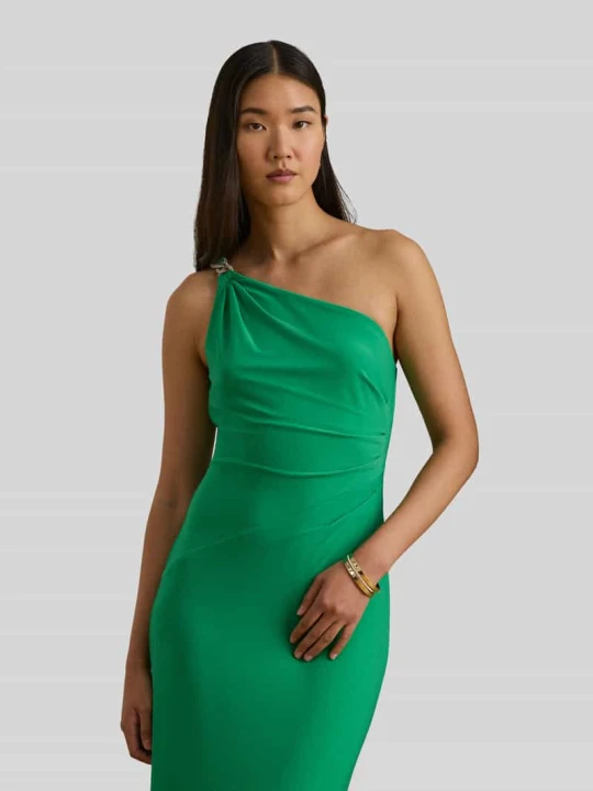 Zdjęcie produktu Sukienka wieczorowa z obszyciem ozdobnymi kamieniami model 'BELINA' Lauren Ralph Lauren Zielony
