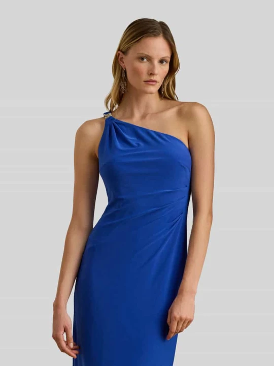Zdjęcie produktu Sukienka wieczorowa z obszyciem ozdobnymi kamieniami model 'BELINA' Lauren Ralph Lauren Królewski niebieski
