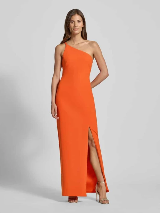 Zdjęcie produktu Sukienka wieczorowa w kroju na jedno ramię model 'Mahure' Lauren Ralph Lauren Ciemnopomarańczowy