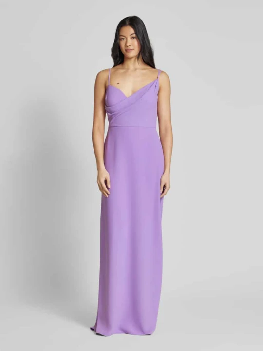 Zdjęcie produktu Sukienka wieczorowa w kopertowym stylu model ‘BORDEUX’ Vera Wang Purpurowy