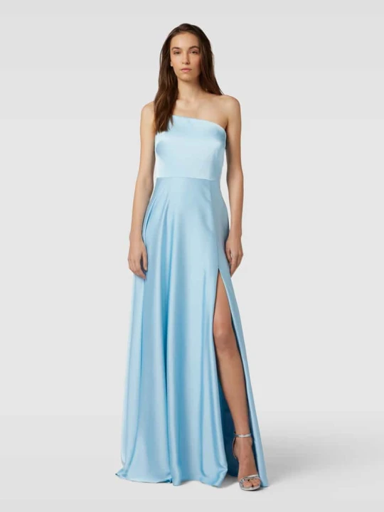 Zdjęcie produktu Sukienka wieczorowa z bocznym rozcięciem model ‘VENISHIA’ Vera Wang Jasnoniebieski