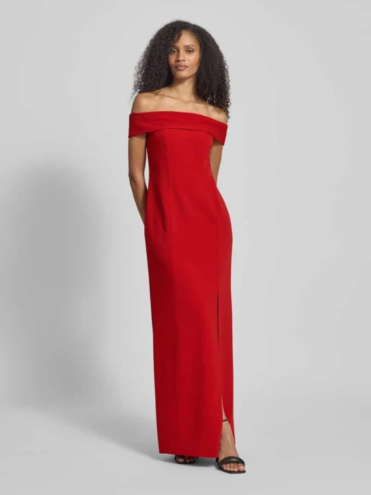 Zdjęcie produktu Sukienka wieczorowa z dekoltem carmen Lauren Ralph Lauren Czerwony