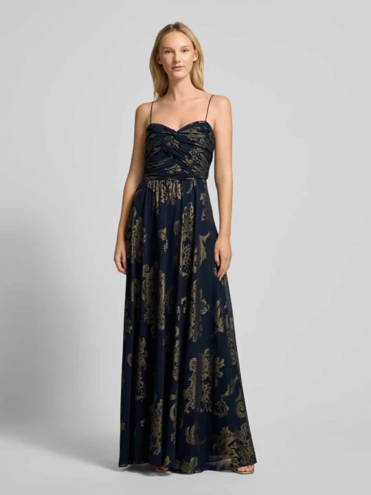 Zdjęcie produktu Sukienka wieczorowa z dekoltem w kształcie serca model ‘JACINDRA’ Lauren Ralph Lauren Ciemnoniebieski