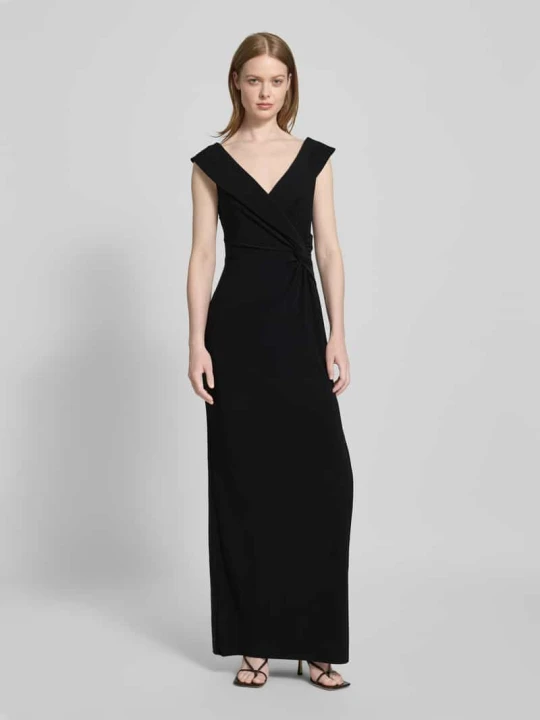 Zdjęcie produktu Sukienka wieczorowa z dekoltem w serek model ‘LEONIDAS’ Lauren Ralph Lauren Czarny