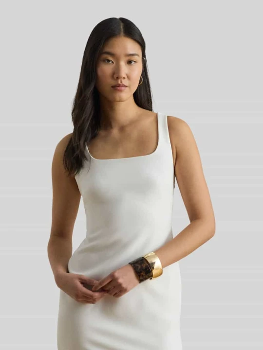 Zdjęcie produktu Sukienka wieczorowa z detalem na plecach Lauren Ralph Lauren Biały