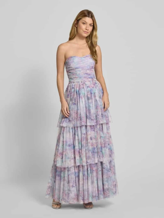 Zdjęcie produktu Sukienka wieczorowa z efektem stopniowania Lace & Beads Jasnofioletowy