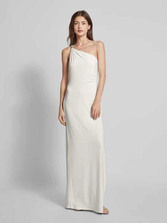 Zdjęcie produktu Sukienka wieczorowa z marszczeniami model ‘BELINA’ Lauren Ralph Lauren Złamany biały