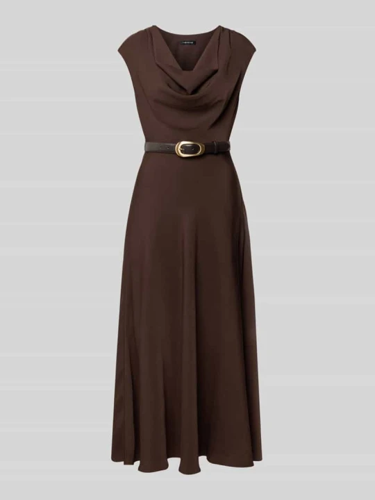 Zdjęcie produktu Sukienka wieczorowa z pasek w talii model 'Estelle' Forever New Ciemnobrązowy