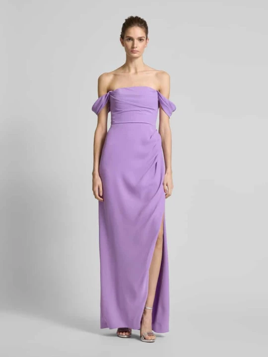 Zdjęcie produktu Sukienka wieczorowa z plisami model ‘BORIE’ Vera Wang Purpurowy
