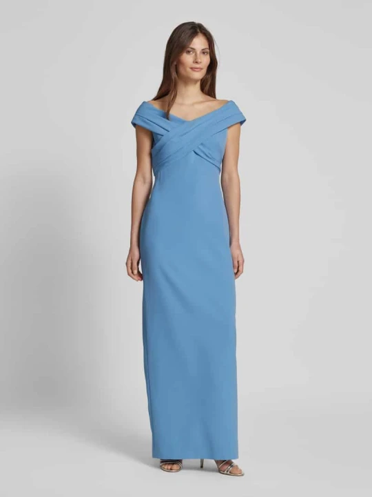 Zdjęcie produktu Sukienka wieczorowa z plisami model ‘IRENE’ Lauren Ralph Lauren Jasnoniebieski