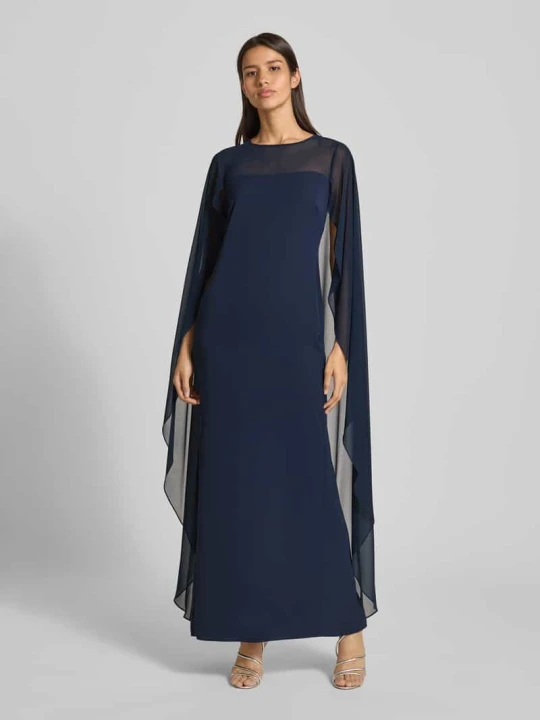 Zdjęcie produktu Sukienka wieczorowa z szerokimi rękawami model ‘LAVATI’ Lauren Ralph Lauren Granatowy