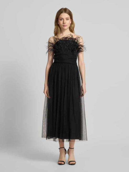 Zdjęcie produktu Sukienka wieczorowa z tiulu Lace & Beads Czarny
