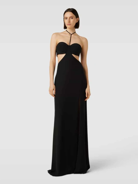 Zdjęcie produktu Sukienka wieczorowa z wiązaniem na szyi model ‘VALORVIRGIL’ Vera Wang Czarny