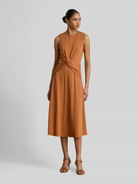 Zdjęcie produktu Sukienka z detalem w postaci węzła w talii Lauren Ralph Lauren Ciemnopomarańczowy
