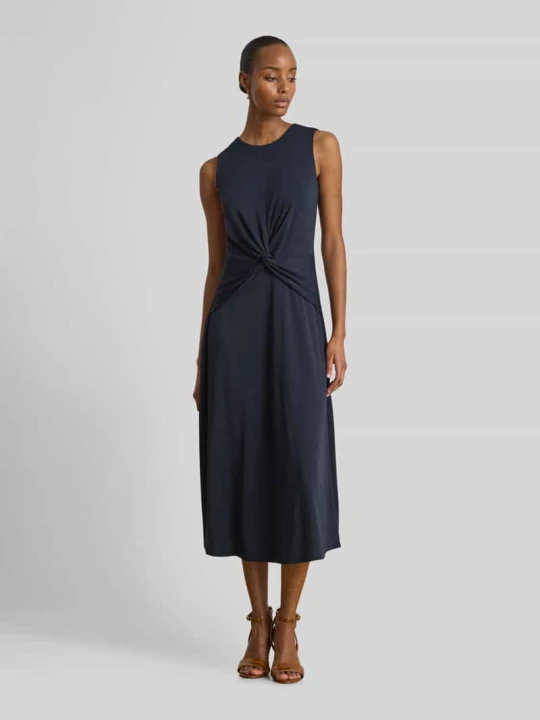 Zdjęcie produktu Sukienka z detalem w postaci węzła w talii Lauren Ralph Lauren Granatowy