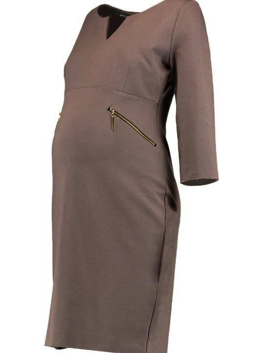 Zdjęcie produktu Sukienka z dżerseju 9Fashion taupe