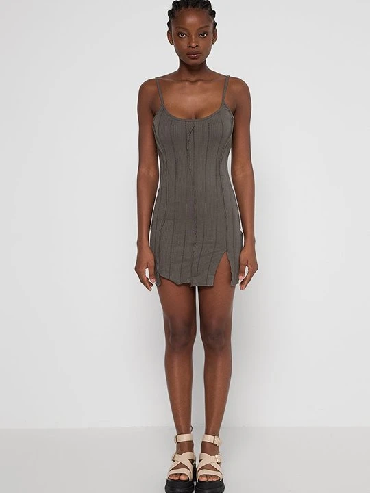 Zdjęcie produktu Sukienka z dżerseju BDG Urban Outfitters szary