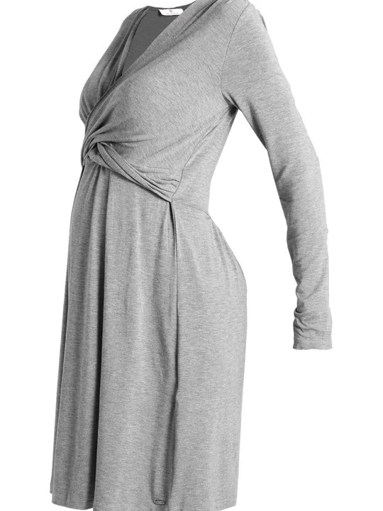 Zdjęcie produktu Sukienka z dżerseju Miracle. Mama And Woman. szary
