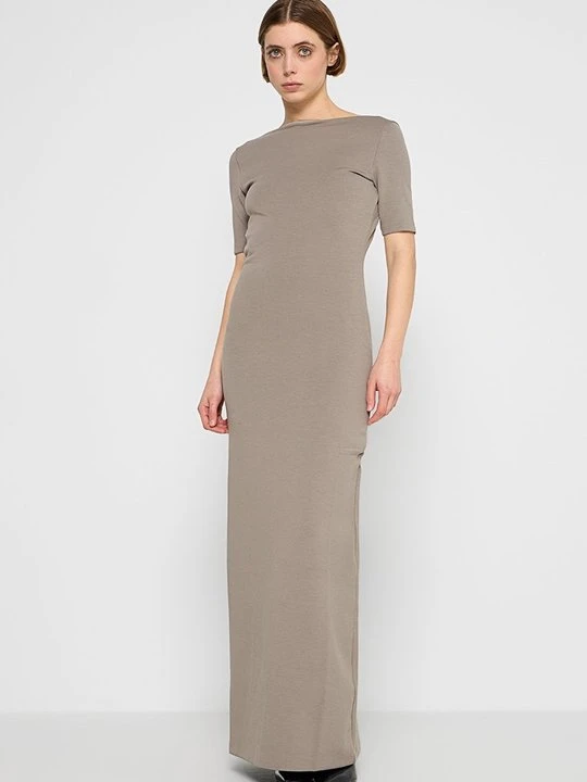 Zdjęcie produktu Sukienka z dżerseju Calvin Klein Jeans taupe