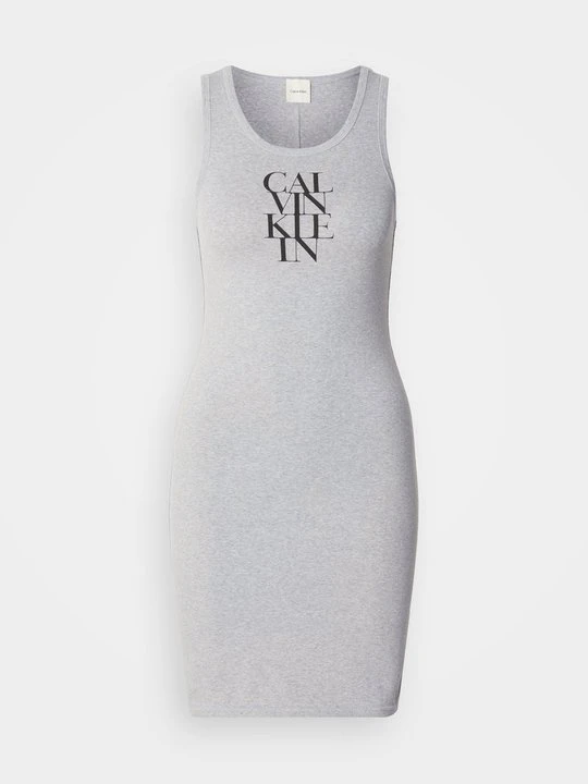 Zdjęcie produktu Sukienka z dżerseju Calvin Klein Jeans szary