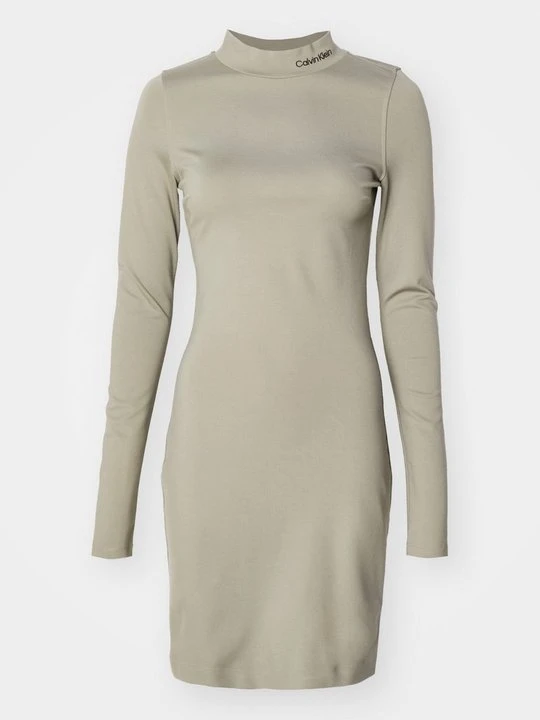 Zdjęcie produktu Sukienka z dżerseju Calvin Klein Jeans khaki