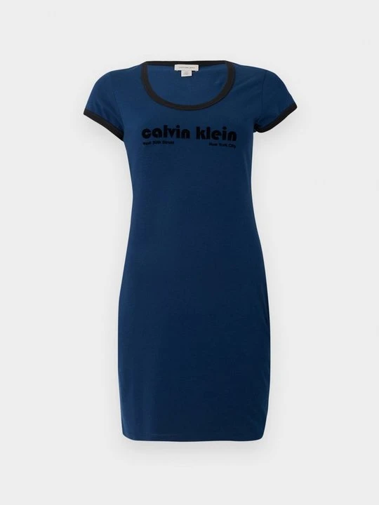 Zdjęcie produktu Sukienka z dżerseju Calvin Klein Jeans niebieski