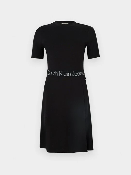 Zdjęcie produktu Sukienka z dżerseju Calvin Klein Jeans czarny