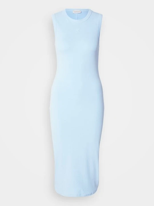 Zdjęcie produktu Sukienka z dżerseju Calvin Klein Jeans jasnoniebieski