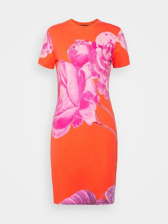 Zdjęcie produktu Sukienka z dżerseju Desigual morelowy
